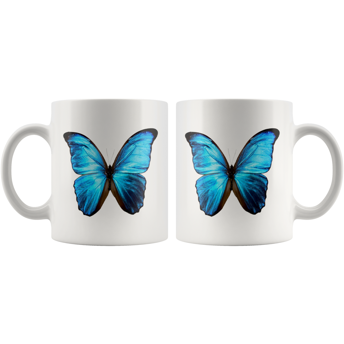 BUTTERFLY on White MUG