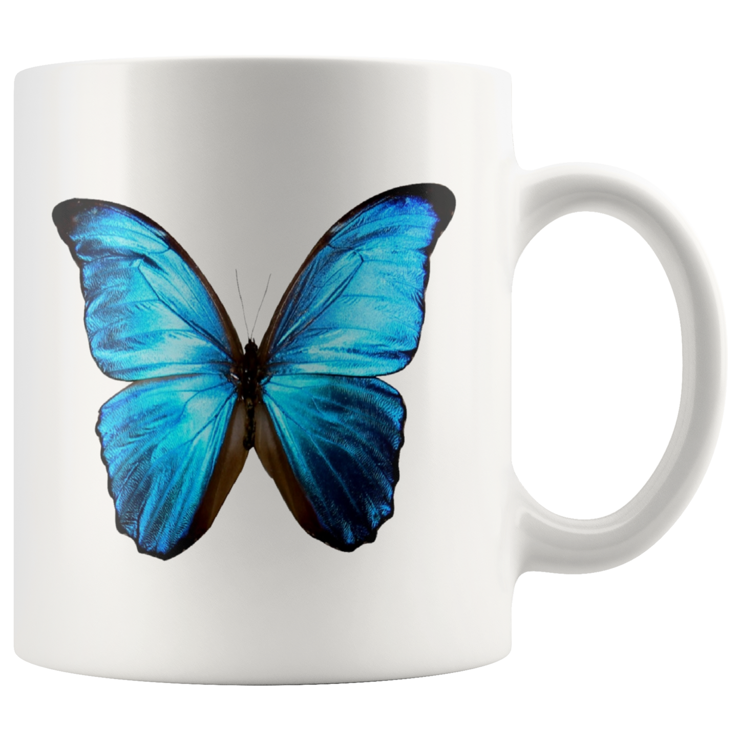 BUTTERFLY on White MUG