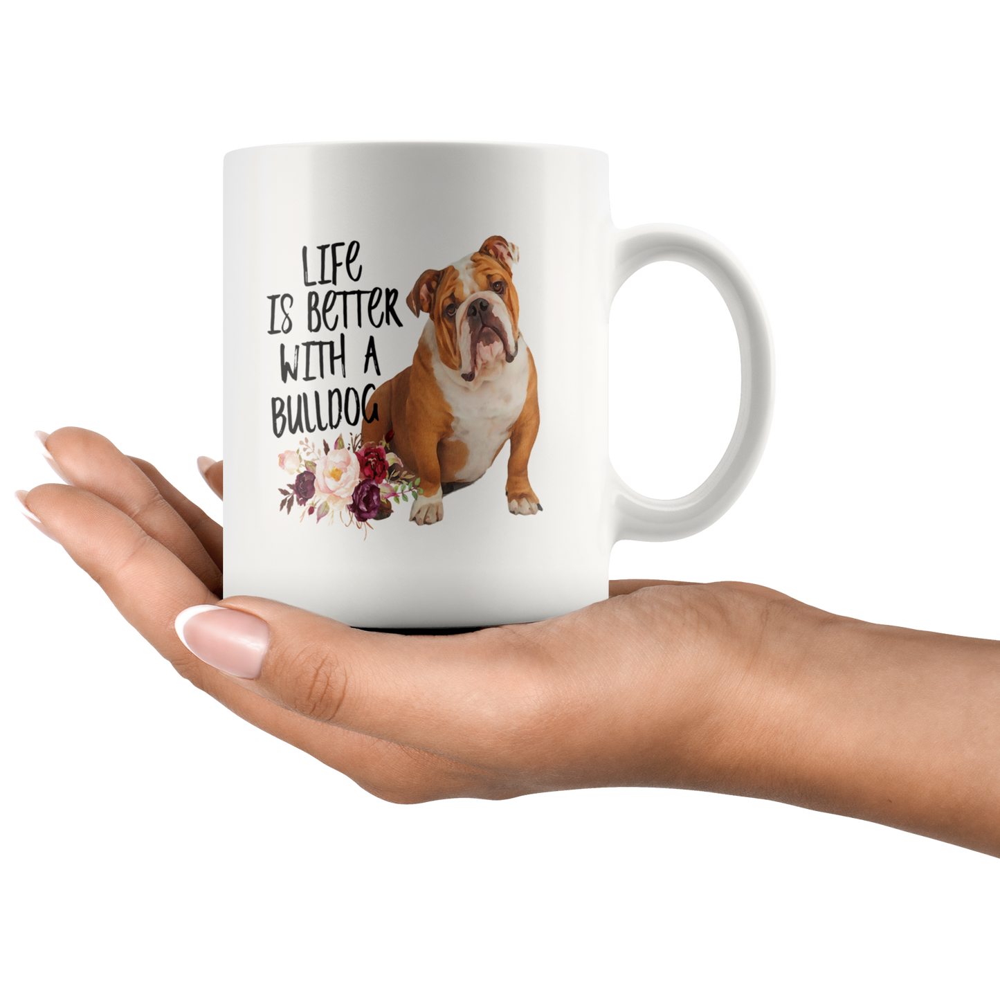 Life's Better Bulldog mug