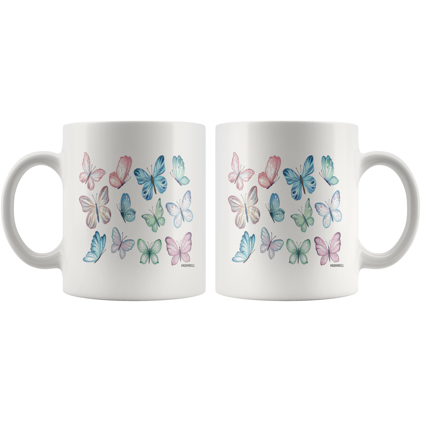 butterflies mug