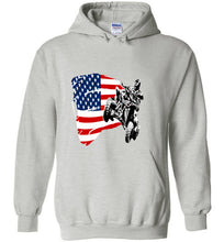 Load image into Gallery viewer, flag/4wheeler adult and youth hoodie
