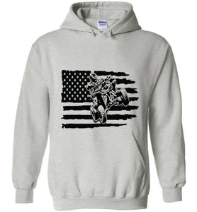 flag/4wheeler adult and youth hoodie