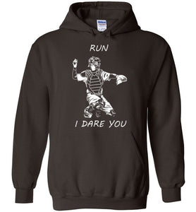 baseball catcher - run (w) hoodie