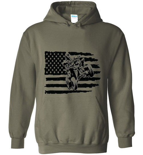 flag/4wheeler adult and youth hoodie