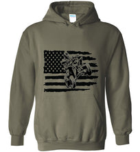 Load image into Gallery viewer, flag/4wheeler adult and youth hoodie

