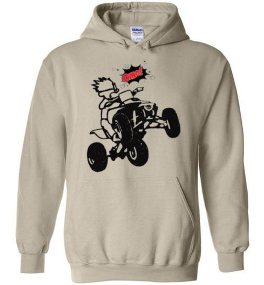 OMG 4-wheeler adult hoodie