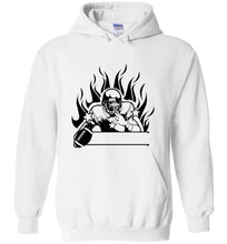 Load image into Gallery viewer, football - flames hoodie
