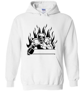 football - flames hoodie