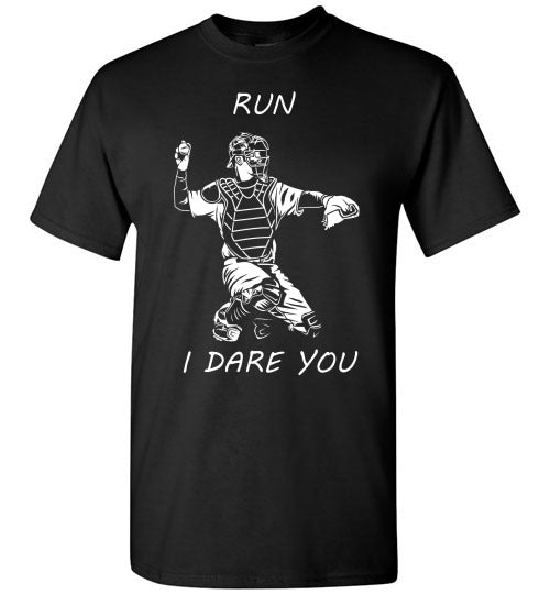 Baseball catcher - run - (w) T-shirt