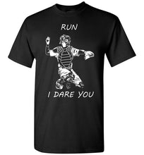 Load image into Gallery viewer, Baseball catcher - run - (w) T-shirt
