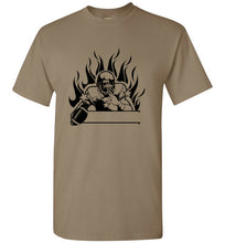 Load image into Gallery viewer, football - flames t-shirt
