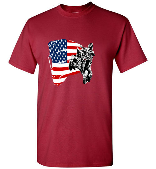 flag/4wheeler adult and youth t-shirt