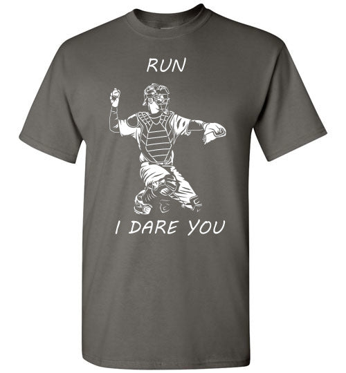 catcher run adult and youth t-shirt