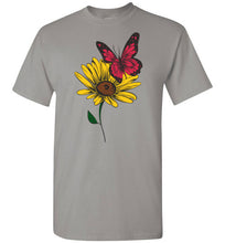 Load image into Gallery viewer, butterfly and wildflower t-shirt
