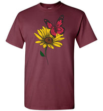 Load image into Gallery viewer, butterfly and wildflower t-shirt
