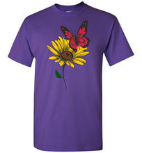 Load image into Gallery viewer, butterfly and wildflower t-shirt
