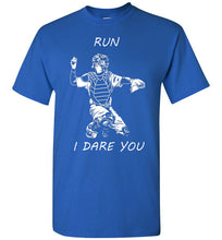 Load image into Gallery viewer, catcher run adult and youth t-shirt
