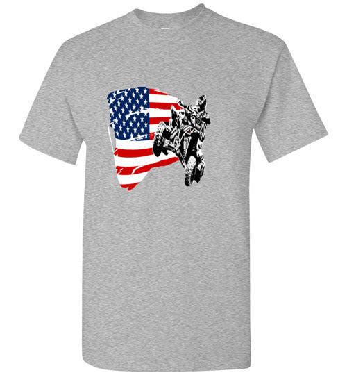 flag/4wheeler adult and youth t-shirt