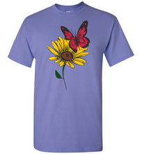 Load image into Gallery viewer, butterfly and wildflower t-shirt
