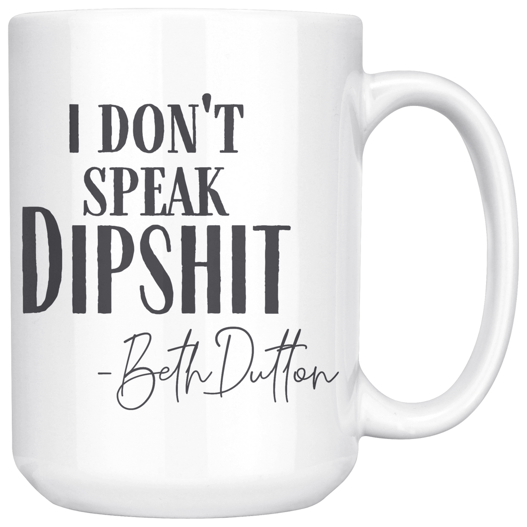 bd don't speak 15 oz mug