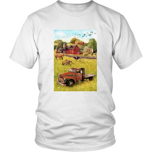 T-shirt truck and barn