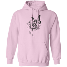 Load image into Gallery viewer, Wildflower and Butterfly Pullover Hoodie
