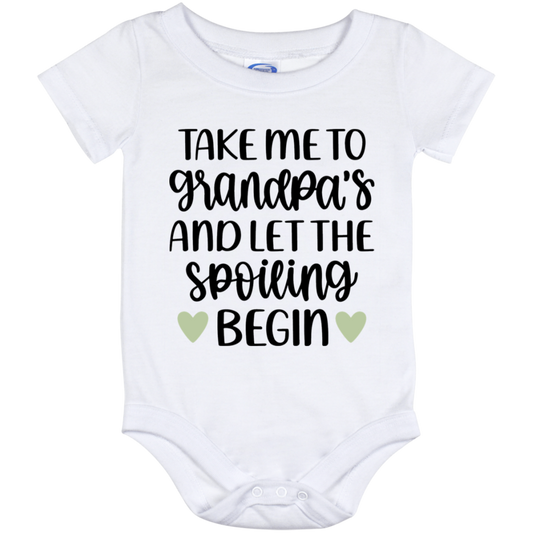 Take me to Grandpa's  Baby Onesie 12 Month