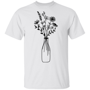 Wildflowers in milk jar T-Shirt