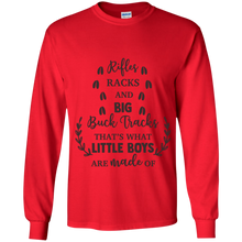 Load image into Gallery viewer, Little boys are made of Youth LS T-Shirt
