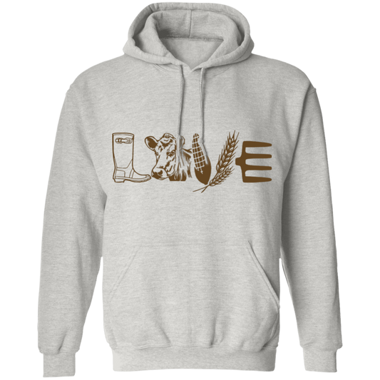 Farm love pullover hoodie