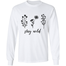 Load image into Gallery viewer, Stay Wild Cotton T-Shirt Long sleeve
