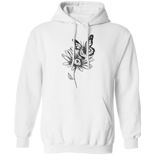 Load image into Gallery viewer, Wildflower and Butterfly Pullover Hoodie
