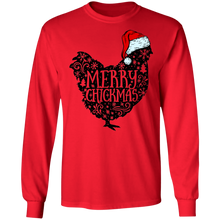 Load image into Gallery viewer, Christmas chick long sleeve Cotton T-Shirt
