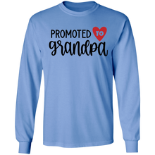 Load image into Gallery viewer, Promoted to Grandpa Long sleeve T&#39;shirt
