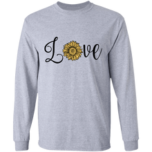 Load image into Gallery viewer, Sunflower/love long sleeve Cotton T-Shirt
