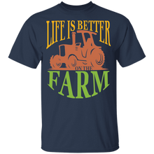 Load image into Gallery viewer, Life is better on the farm 100% Cotton T-Shirt
