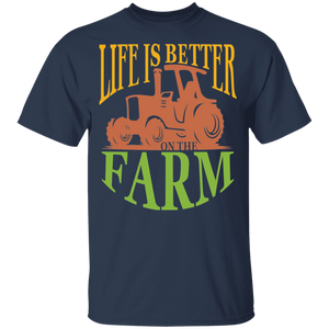 Life is better on the farm 100% Cotton T-Shirt