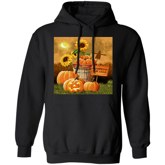 Pullover Hoodie - fall - pumpkins