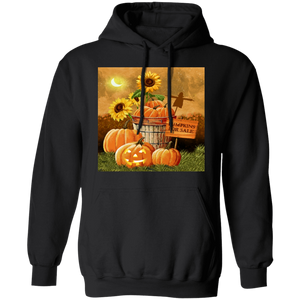 Pullover Hoodie - fall - pumpkins