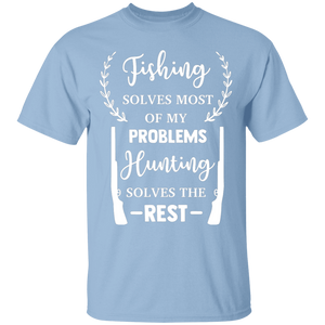 Fishing solves problems t-shirt