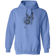 Load image into Gallery viewer, Wildflower and Butterfly Pullover Hoodie
