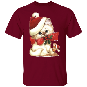Kitten Santa T-Shirt