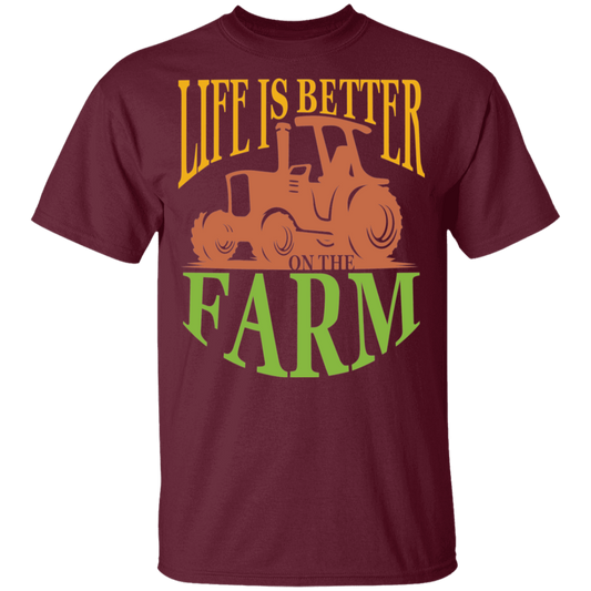 Life is better on the farm 100% Cotton T-Shirt