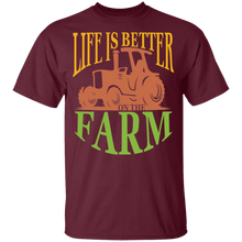 Load image into Gallery viewer, Life is better on the farm 100% Cotton T-Shirt
