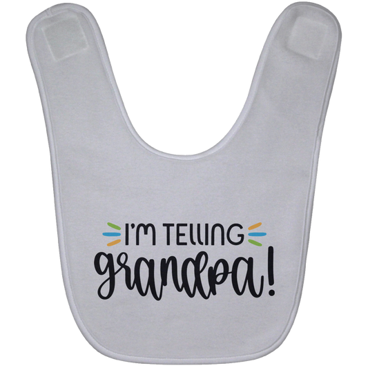 Telling Grandma Baby Bib