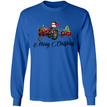 Load image into Gallery viewer, Snowman/tractor long sleeve t&#39;shirt
