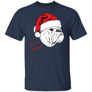 Bulldog Santa T-Shirt