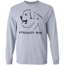 Load image into Gallery viewer, Great Pyrenees Mom long sleeve Cotton T-Shirt
