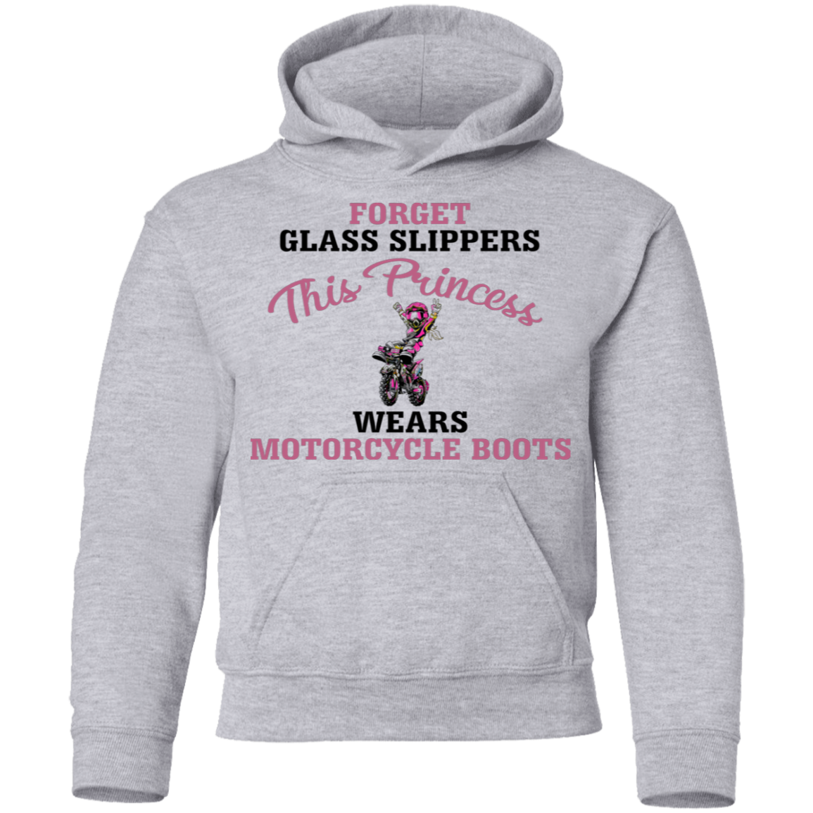 youth princess motorcycle hoodie