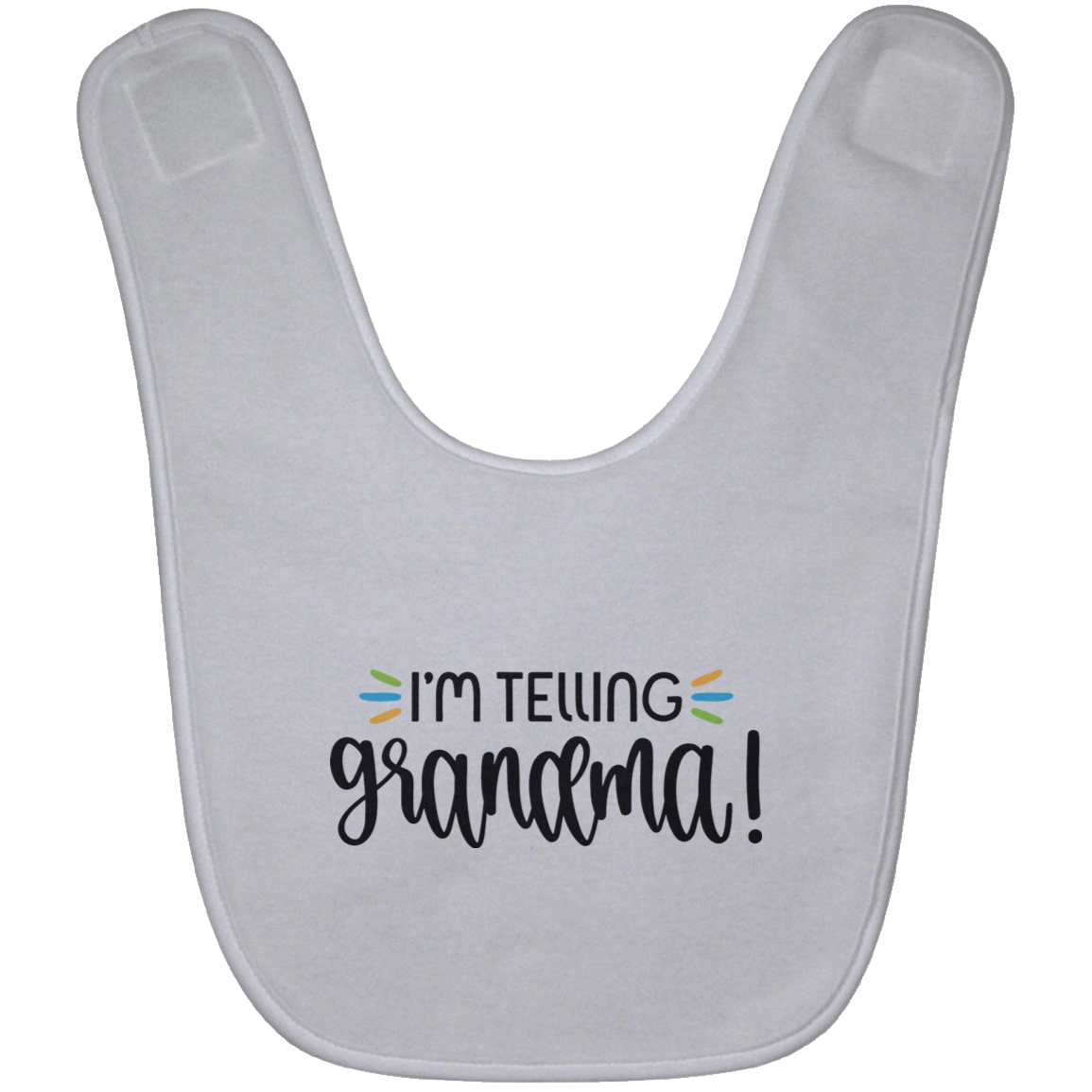 Telling grandma Baby Bib